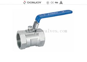 Quality One Peice Sanitary Ball valve With Female Thread Connection wholesale