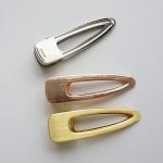 gold barrette hair clip for adults Korea Geometry Metal Spring Personalized