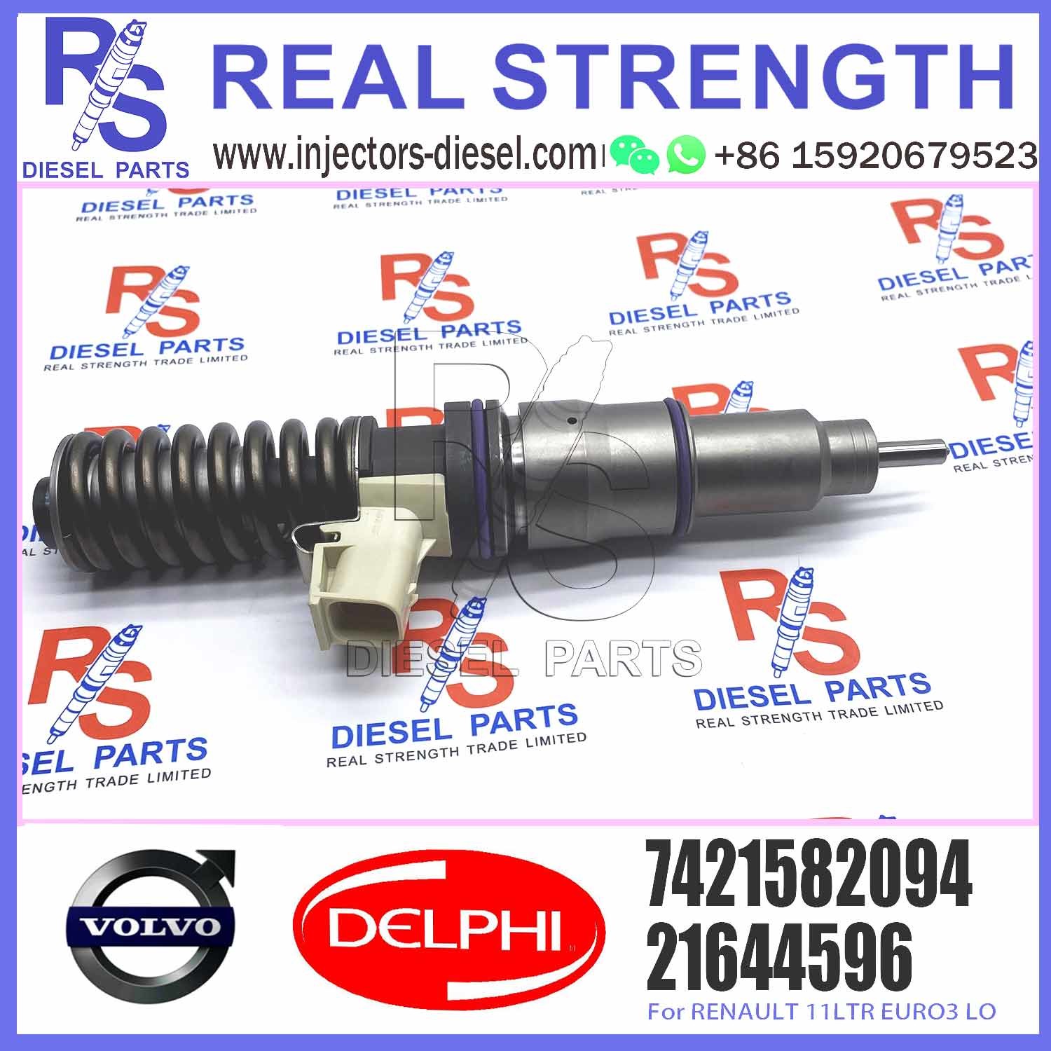Fuel Injector BEBE4D35001 7421644596 21644596 21582094 85003948 7421582094 For VOL-VO TRUCK RVI RENAULT 11LTR EURO3