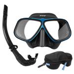 Universal Surfing Spearfishing Snorkel Mask Set With Breathing Tube