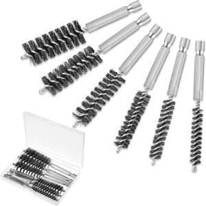 Quality Stainless Steel Wire Tube Cleaning Brush With Handle 1/4 Inch Hex Shank wholesale