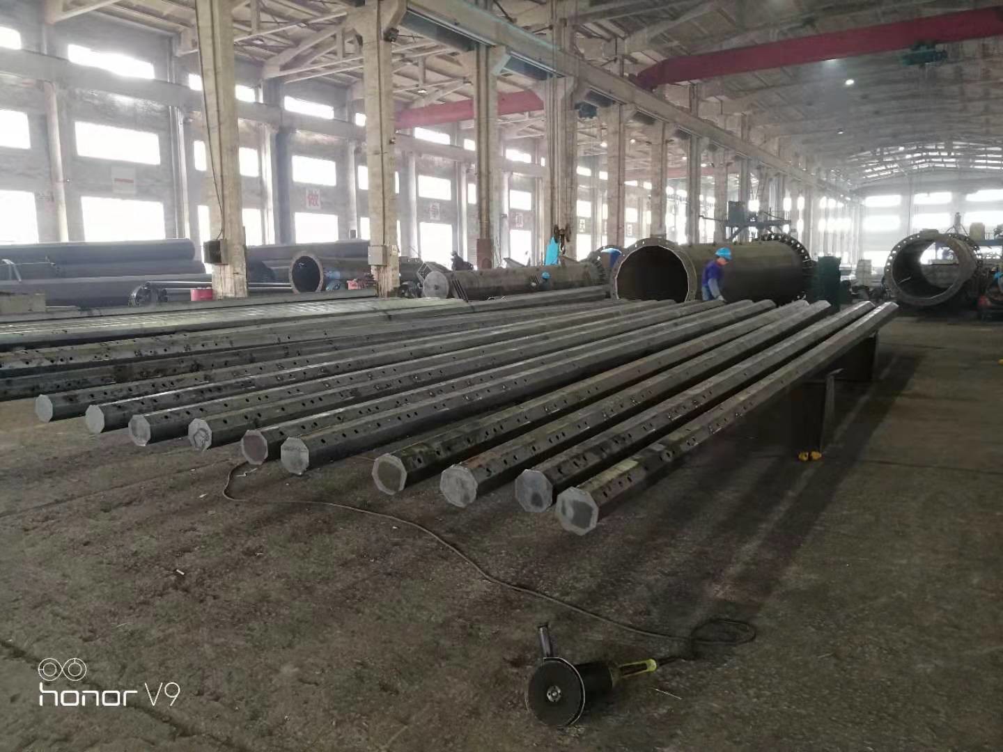 30FT 35FT 500kg Load Philippines Distribution Pole Electric Pole NEA NGCP Standard