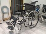 Fixed Armrest Folding Steel Wheelchair Weight Limit 100kgs