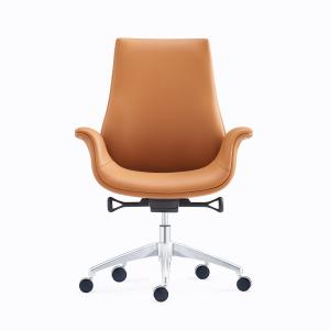 Quality Customization PU Leather Office Swivel Chair 350 Chrome Base wholesale