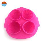 Summer hot sale Four squares Brain silicone ice cube tray for Making ice cream