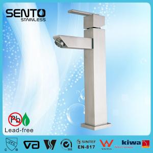 Quality Hot sales new standerd stainless steel water mixer square basin faucet wholesale