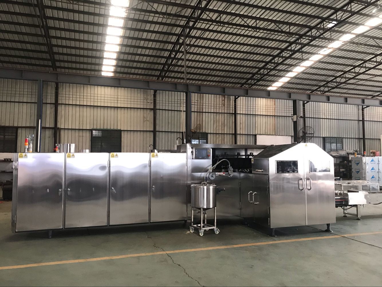 120mm PLC 4000pcs/H Ice Cream Cone Production Line