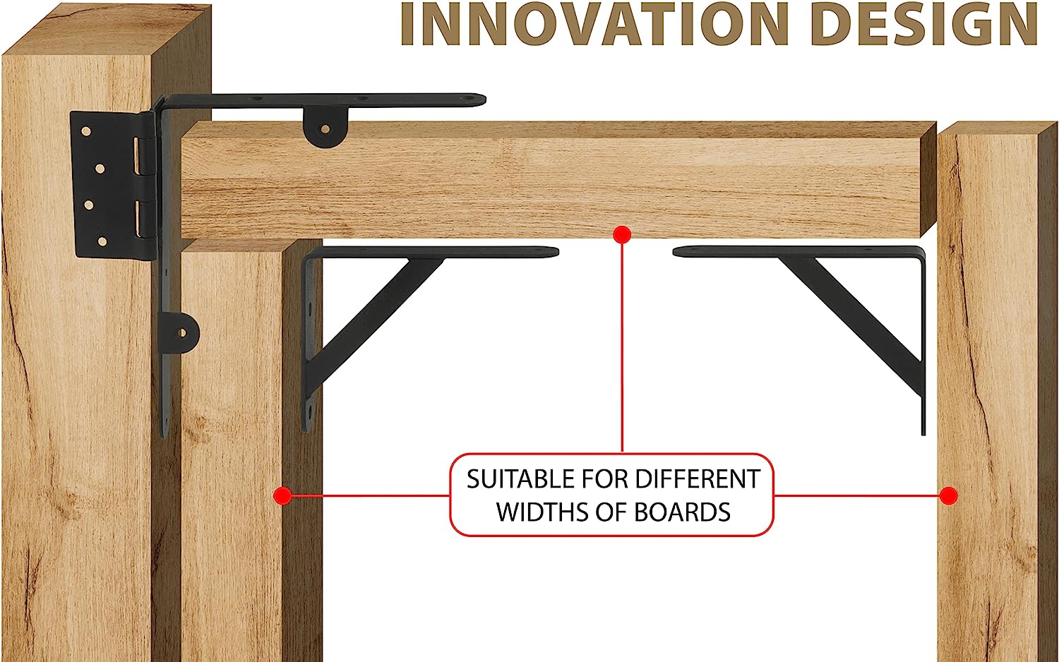 Heavy Duty Metal Anti Sag Gate Frame Kit with Customizable Gate Corner Brace Bracket