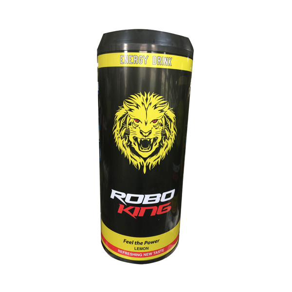 77L led strips inside energy drink barrel commercial can cooler fridge with 2 baskets SC77Y