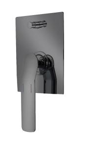 Quality Single lever concealed in-wall build in bath shower mixer diverter gun metal bathroom brass faucet rainshower handshower wholesale