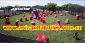 Quality 0.6mm PVC Inflatable Paintball bunker for paintball Sports wholesale