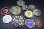 2015 Hot selling OEM custom engraved metal stamping silver coins customized