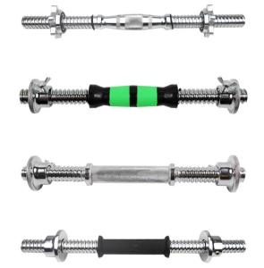 Quality 14'' rubber abs knurl curved chromed solid dumbbell bar for weight bar wholesale