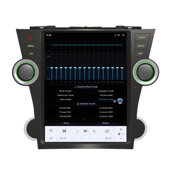 12 Inch Qualcomm Car Android Head Unit Tesla Style Android11 For Toyota