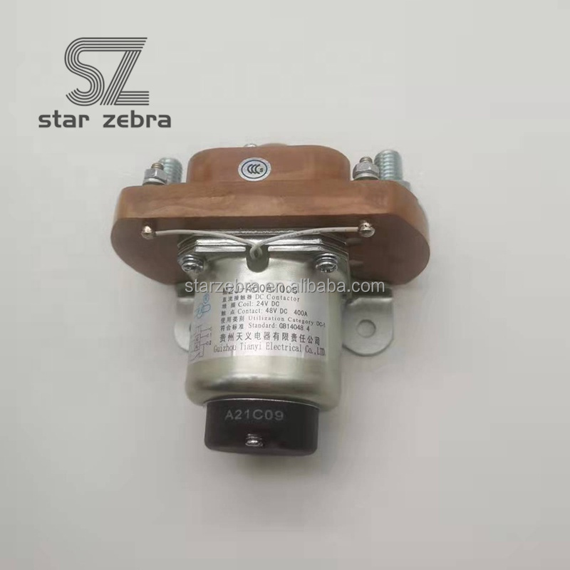High Guarantee Energy Mining MZJ-400/400AA Loader Parts 48V DC Contactor Battery Main Switch with Superior Performance