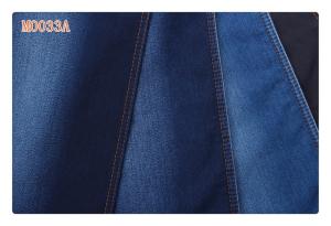 Quality Dark Blue Slub Twill Cotton Polyester Fake Knitted Denim Fabric wholesale