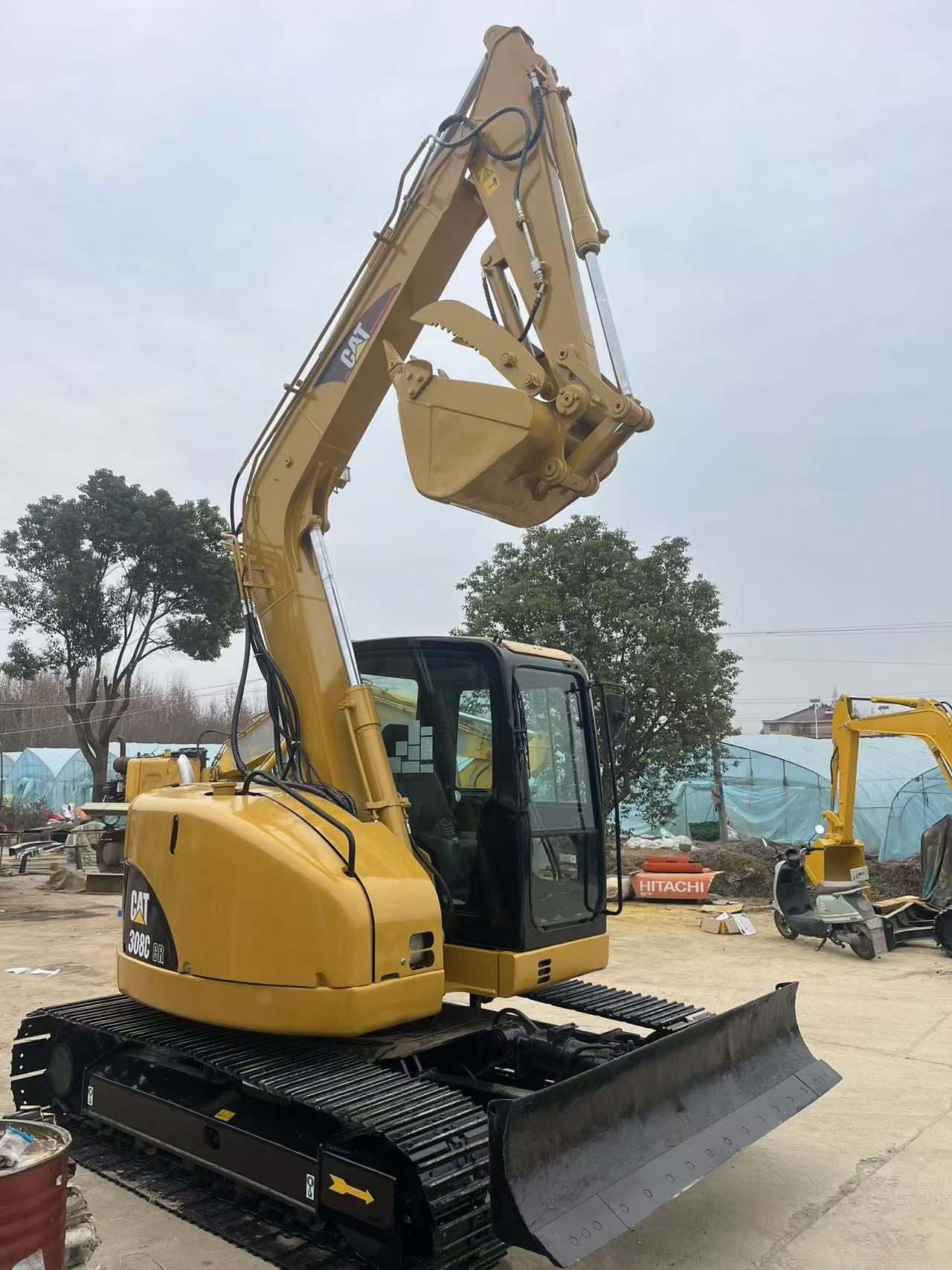 8 Ton Cat Used Backhoe Crawler Excavators CAT 308C Second Hand Diggers With 0.28m3