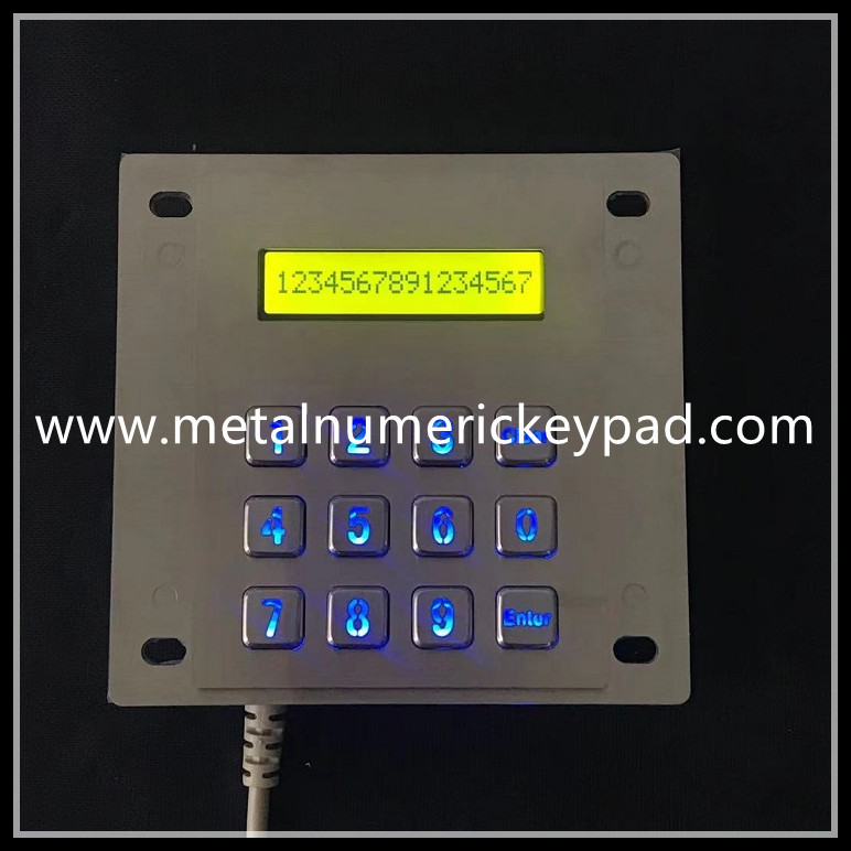 FCC Certified Stainless Steel Keyboard Illuminated With LED Indicator
