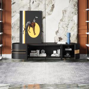 Quality Modern Gold Stainless Steel TV Stand For Bedroom Furniture wholesale