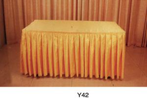 Quality Embroidery pattern elegant wedding polyester fancy wedding table cloths (Y-42) wholesale