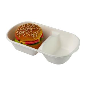 Quality 100% Biodegradable Compostable Sugarcane Fiber Bagasse Food Container wholesale
