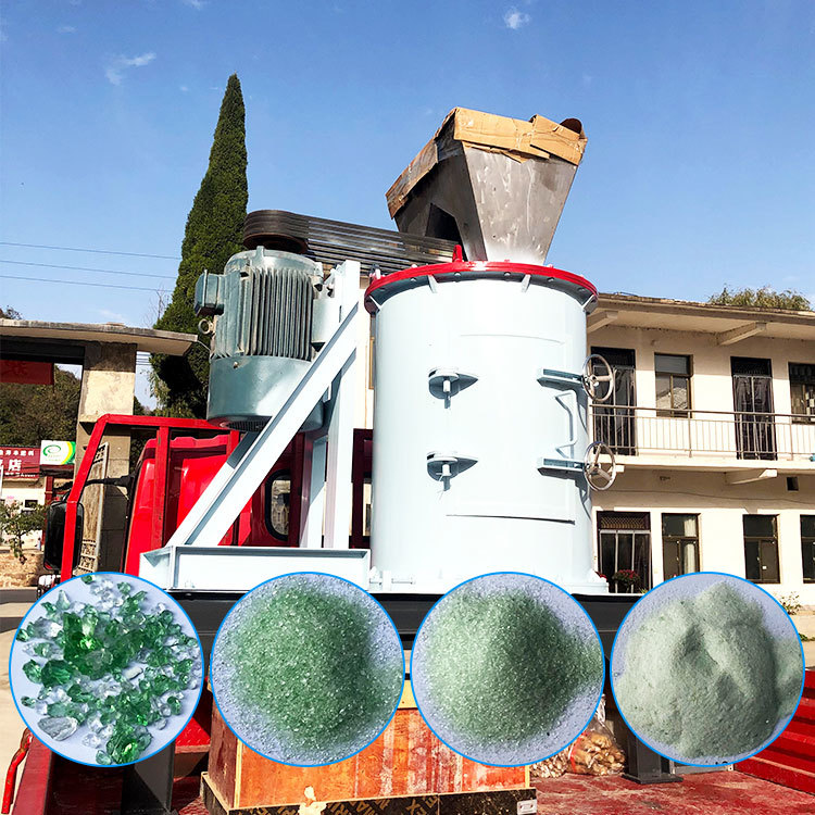 Glass Crusher Waste Glass Shredder Machine Solid Waste Shredder Industrial Waste Glass Crusher Solid Waste Dispose Plant
