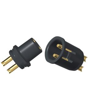 Quality Male And Female Spring Loaded Connector 2 Pin Solder Cup Connectors wholesale