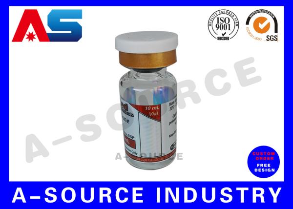 PP Peptide Bottle Labels Pre Printed Labels Hologram Printing glass bottle