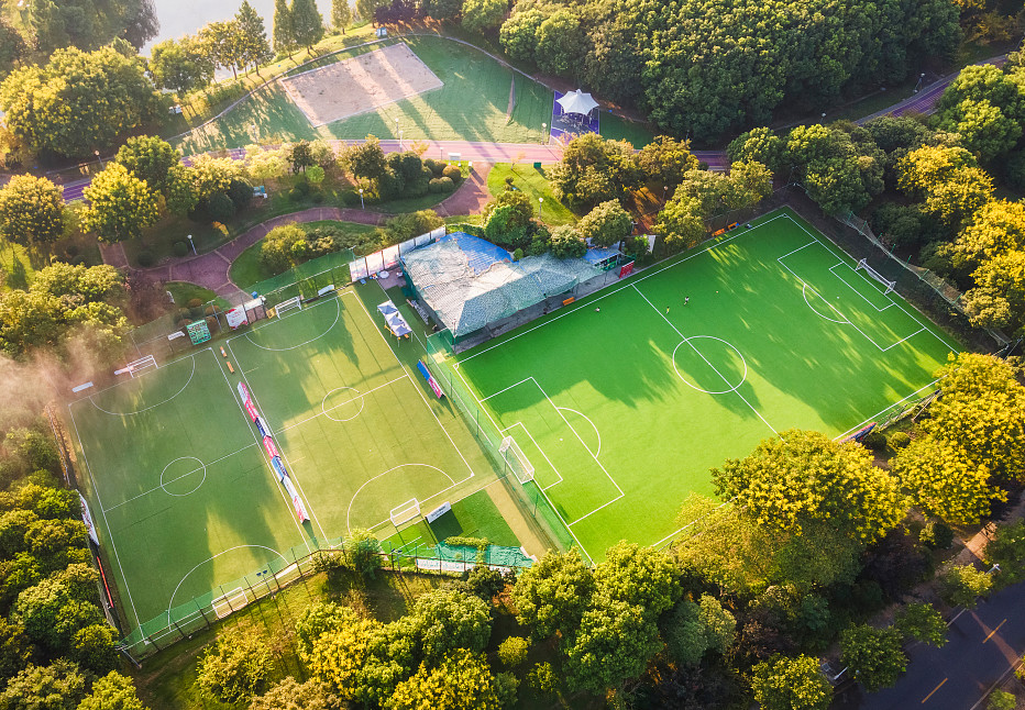 3/4'' PP PE Artificial Grass Sports Flooring Without Sand Landscaping