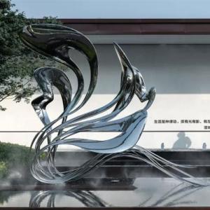 Quality Plaza Outdoor Garden Sculptures Abstract Modern Art Stainless Steel wholesale