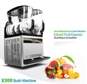 Quality 15+15L Commercial Slush Machine For Sale 220V/110V 500W With LCD Screen Touch Switch wholesale