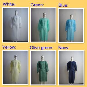 Quality Non Woven Disposable Operating Gowns Multicolor With Long Sleeves wholesale