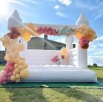 13x13 Hot sale commercial PVC blow up white inflatable bounce house jumping