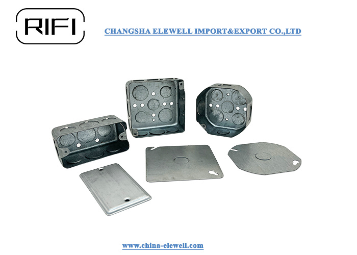 Octagon Steel Box with Raised Ground Screw