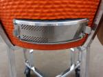 Orange Kamado Ceramic Grills 57*65cm Stainless Steel Accessory BBQ