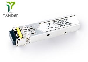 Quality 120km Duplex LC Connector DDM 1550nm SFP Optical Fiber Module wholesale