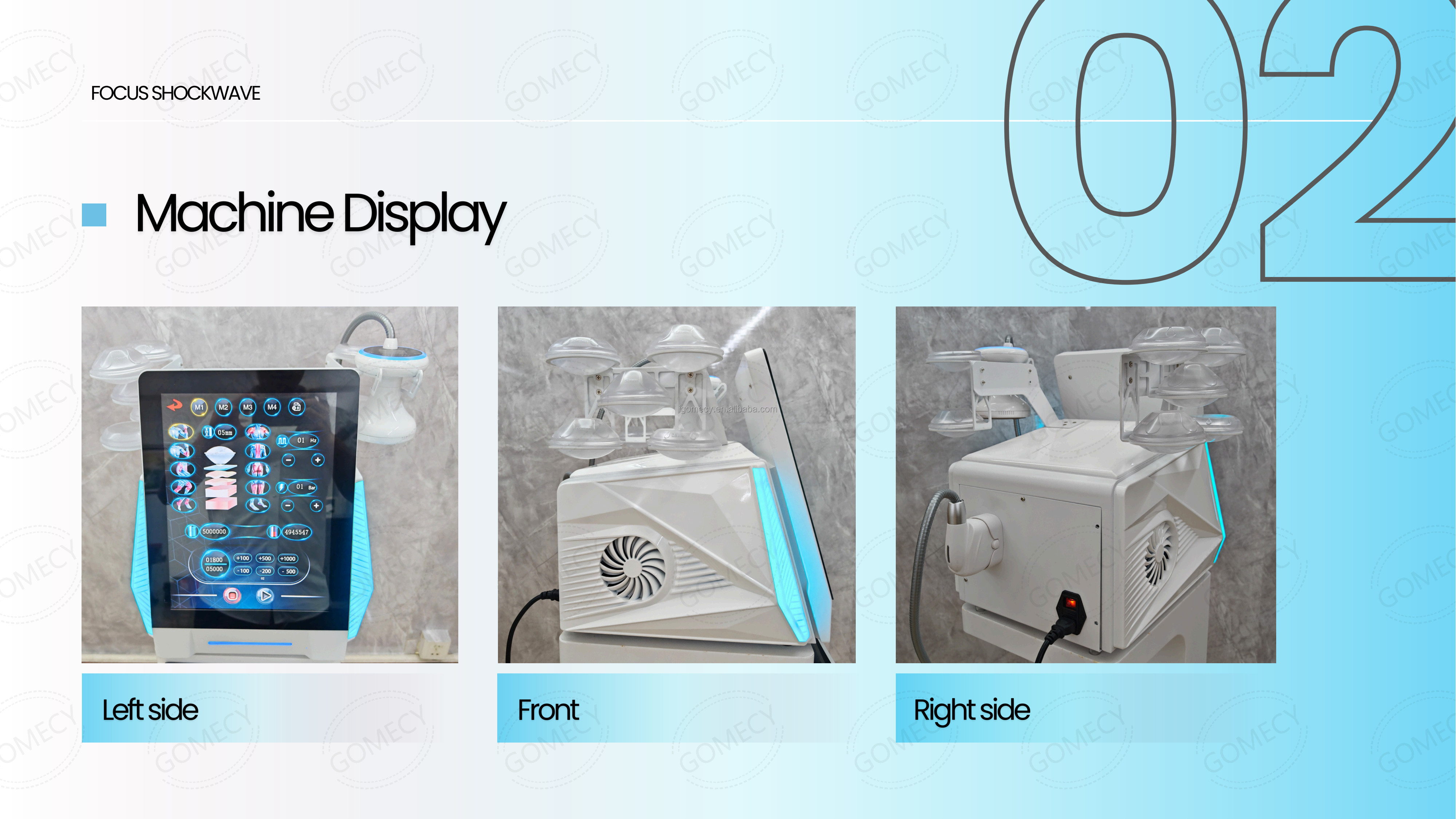 Focused Shock Wave Therapy EMFOCUS Regeneration Therapy Machine for Pain Relief