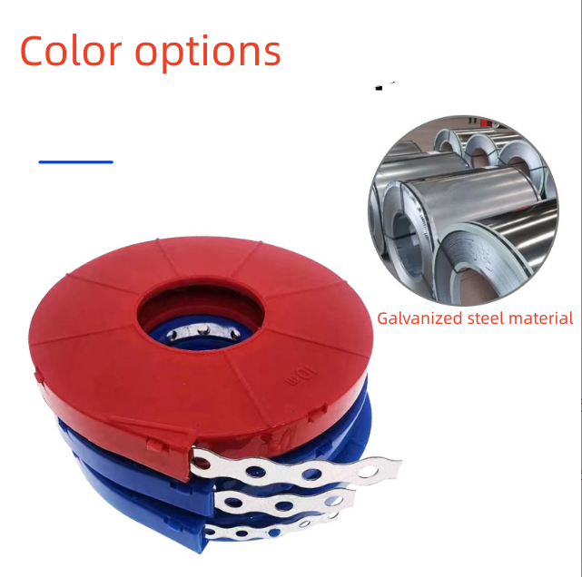Wire Mounting Solution 100% QC Passed White Metal Rounded Perforated Banding Strip for Wire Bundling