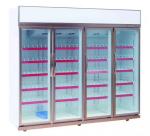 Real Air-Cooled Beverage Display Cabinet Double Door Fresh-Keeping Cabinet