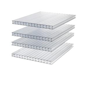 Quality Hot Sale 10mm Thickness High Compact Two Layer Hollow Polycarbonate Sheet Twin Wall Polycarbonate Sheet wholesale