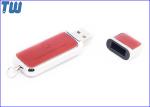 PU Leather Cover 64GB USB Flash Drives Smooth Edge Fine Touch