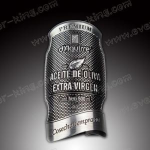 Quality Heat Resistant Bottled Beverage Embossed Spirit Labels wholesale