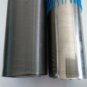 Quality Pure Round 316L Wire Wrapped Johnson Screen Tube diameter 33-300mm for Juice and Beer Filter Treatment wholesale
