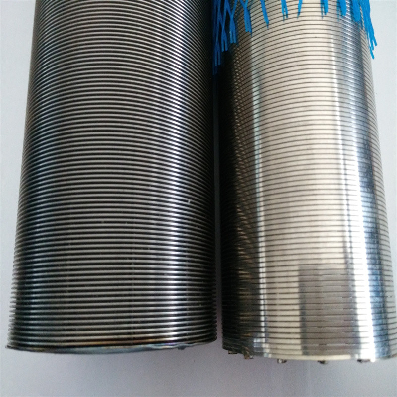 Pure Round 316L Wire Wrapped Johnson Screen Tube diameter 33-300mm for Juice and Beer Filter Treatment