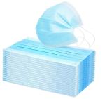 Disposable 3 Ply Non Woven Face Mask Outdoor Hospital Use Blocking Virus