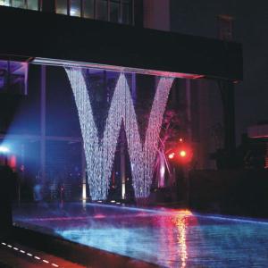 Quality Indoor Interactive Words Pic Show Programmable Water Curtain wholesale