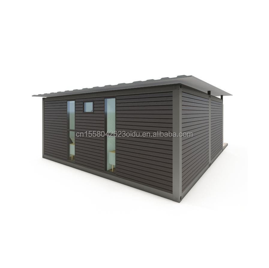 Galvanized Steel Square Tubes Main Structure Used for Prefabricated Modular Flat Pack Shipping Container Office Building