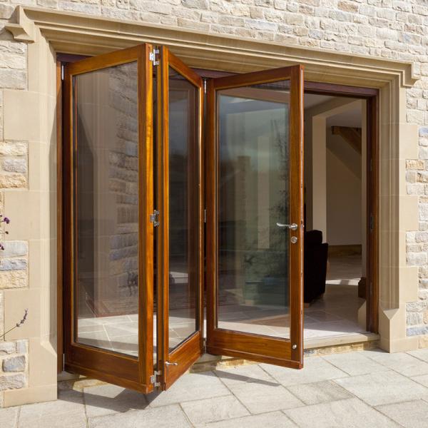Patio Waterproof Aluminum Folding Windows Exterior Foldable Windows For