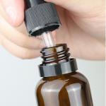 Black Anti Theft Burette 18 410 Plastic Bottle Dropper For Fine Oil