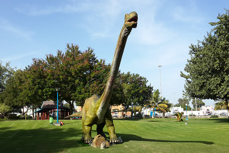 Amusement Park Remote Control Giant Animatronic Dinosaur For Green Park